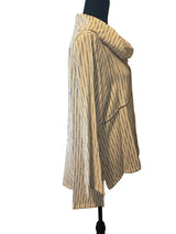 Textured Stripe Cowl Neck Tunic  - 7727ST