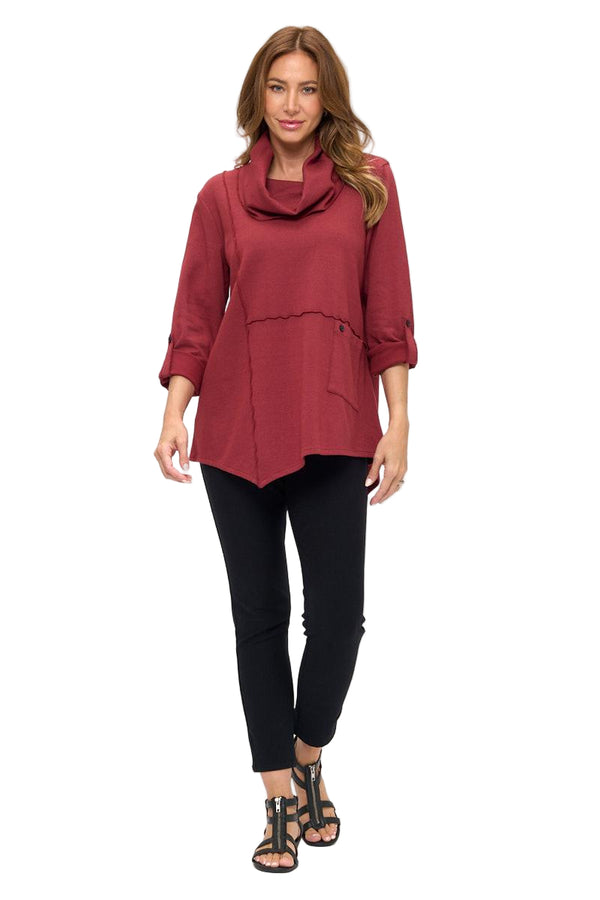 Pull-On Denim Leggings in Black - FC101-BLK