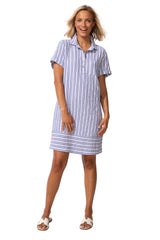 Seaport Stripe Shirt Dress - 82370