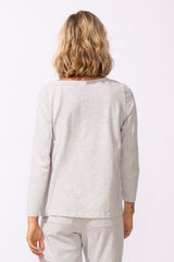 Embroidered Applique Boxy Tee - 15425