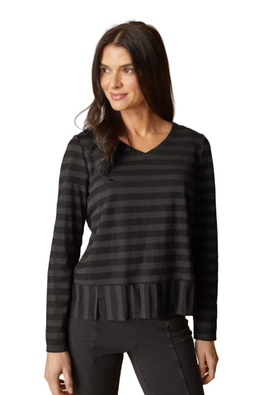 Shadow Stripe Seamed Tee - 30014