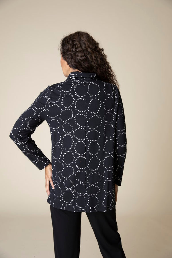 Habitat's Core Travel Knit Circles & Dot Print Zip Jacket - 55533