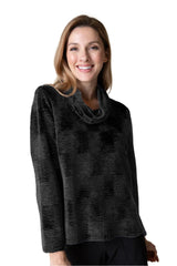 Crinkle Velvet Easy Cowl - 54739 - Size Black XS Only