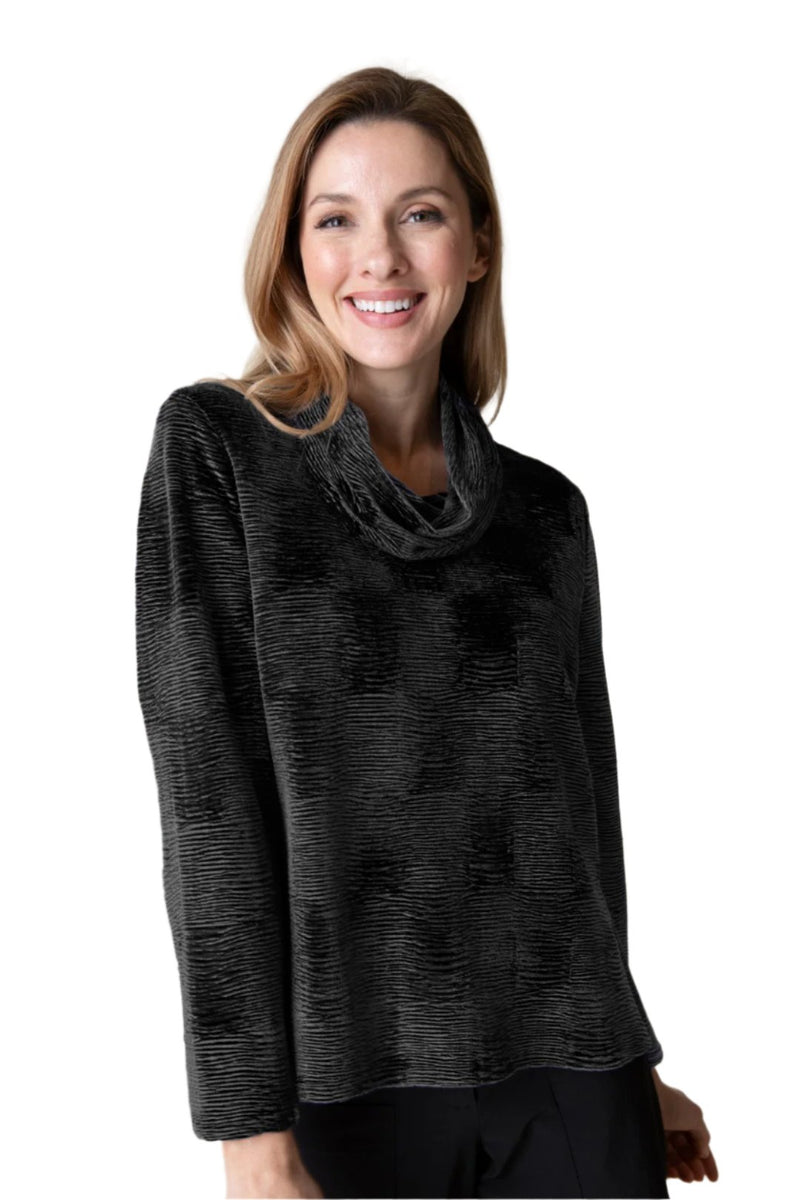 Habitat Crinkle Velvet Easy Cowl - 54739 - Size Black XS Only