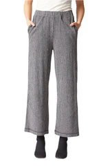 Pasadena Stripe Market Pant in Black/White - 21563-BLK