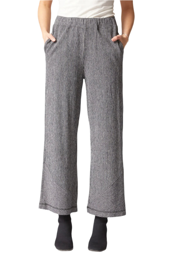 Pasadena Stripe Market Pant in Black/White - 21563-BLK