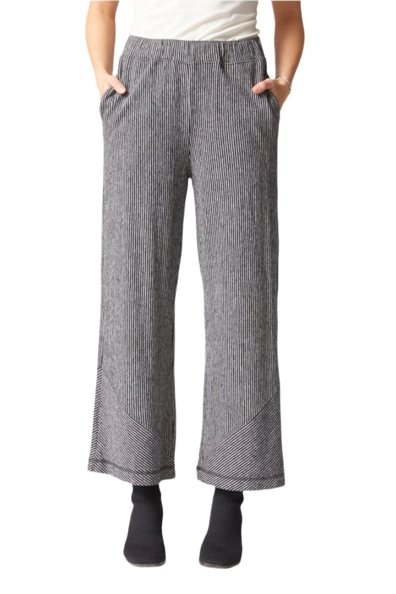 Pasadena Stripe Market Pant in Black/White - 21563-BLK