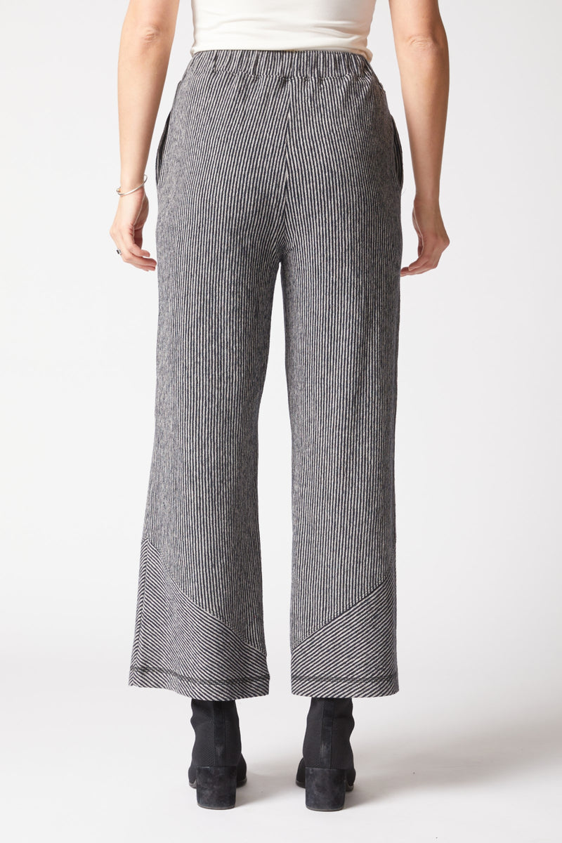 Pasadena Stripe Market Pant in Black/White - 21563-BLK