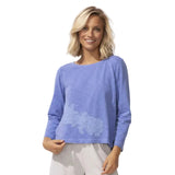 Embroidered Applique Boxy Tee - 15425