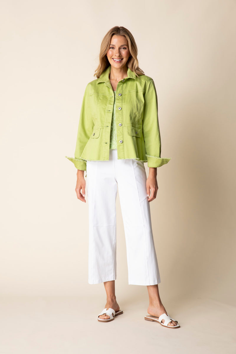 Habitat Stretch Denim Peplum Jacket - 11415