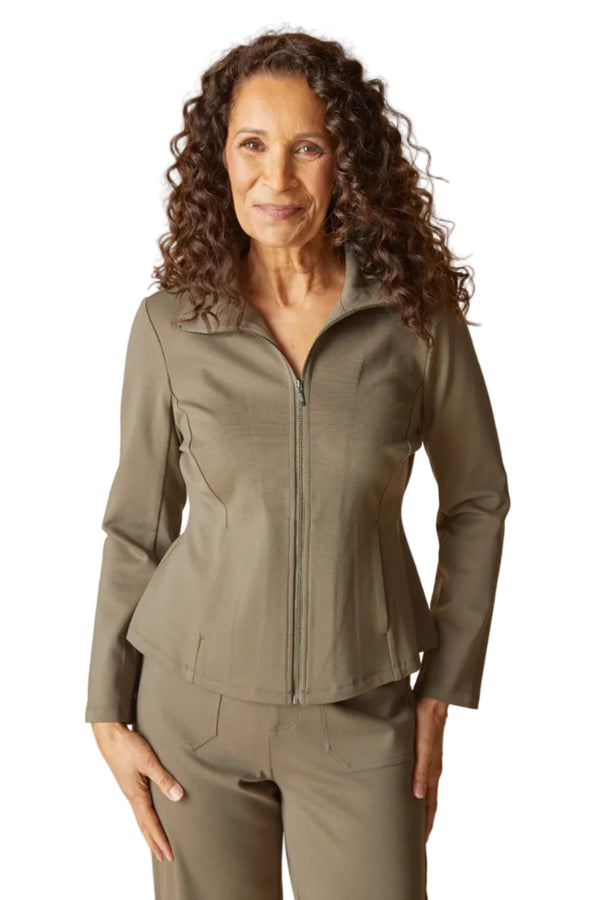 Luxe Ponte Solid Madison Jacket - 10617