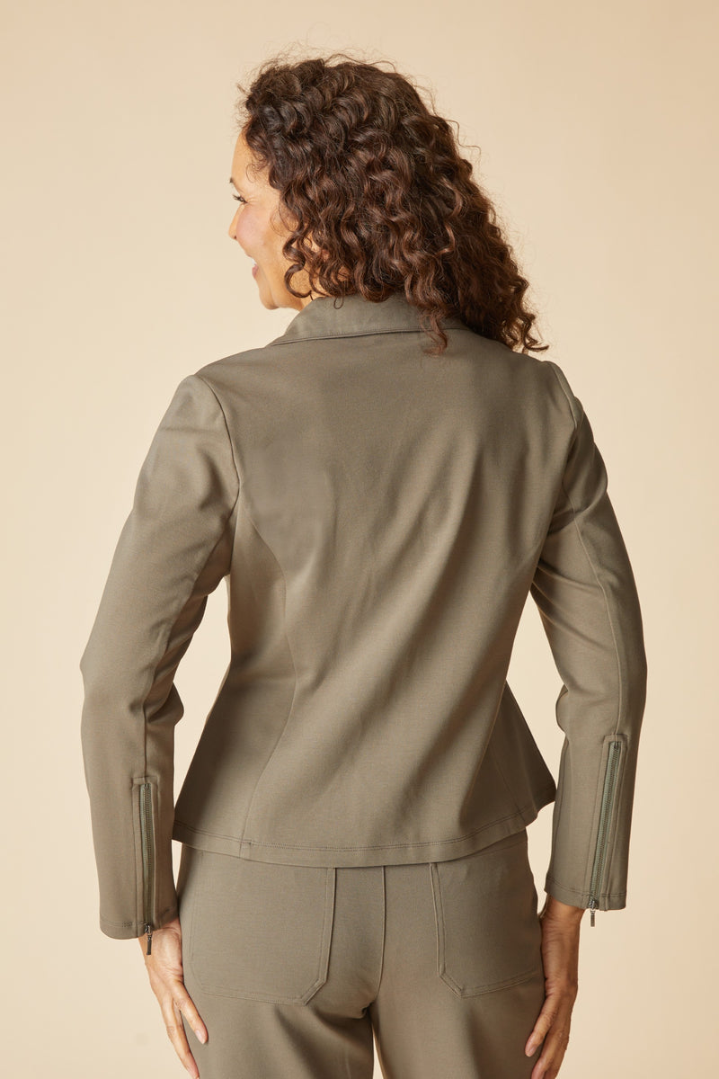 Luxe Ponte Solid Madison Jacket - 10617