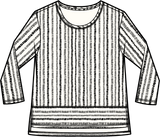 Canyon Stripe Easy Tee - 12244