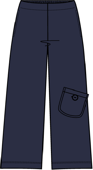 Flat Front Ankle Pant - 21378 - Size L