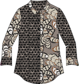 "Rustling Leaves" Shaped Shirt - 41623