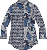 "Rustling Leaves" Shaped Shirt - 41623