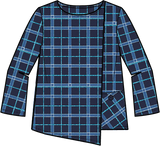 Windowpane Mixed Up Plaid Pullover - 75910