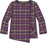 Windowpane Mixed Up Plaid Pullover - 75910