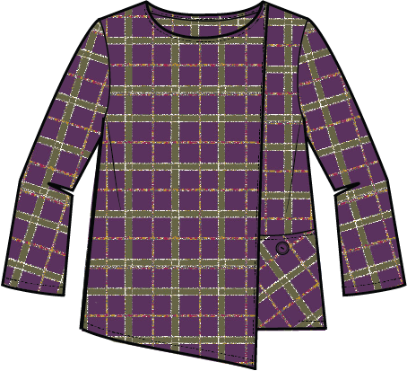 Habitat Windowpane Mixed Up Plaid Pullover - 75910