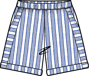 Seaport Stripe Seabreeze Short - 62353