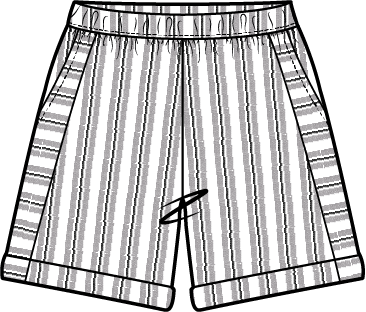 Seaport Stripe Seabreeze Short - 62353