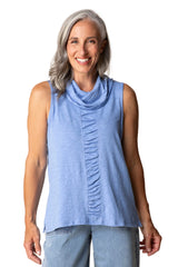 The Ruched Sleeveless Tunic - 27552
