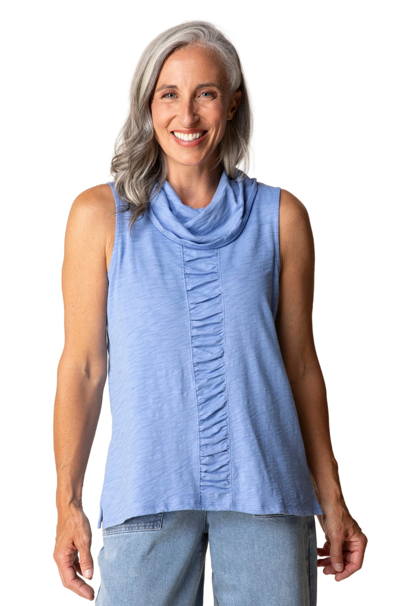 The Ruched Sleeveless Tunic - 27552