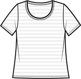 Shadow Stripe Short Sleeve Top - 30013