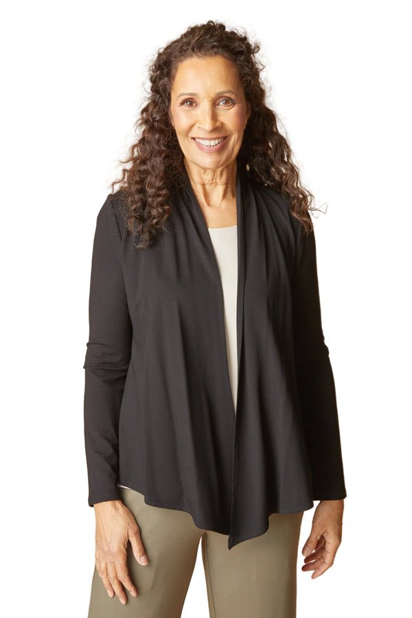 Core Travel Stretch Knit Waterfall Cardigan - 55931