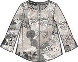 Destination Unknown Pleat Back Pullover - 34932