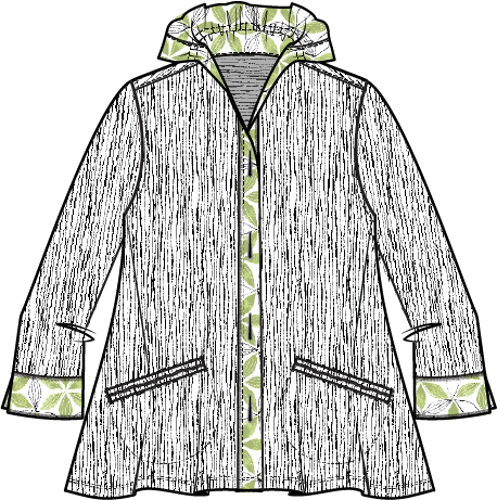 Crinkle Crepe Floral Mix Luna Jacket - 21648