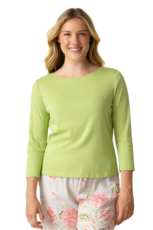 Everyday Rib Boatneck Tee - 16410