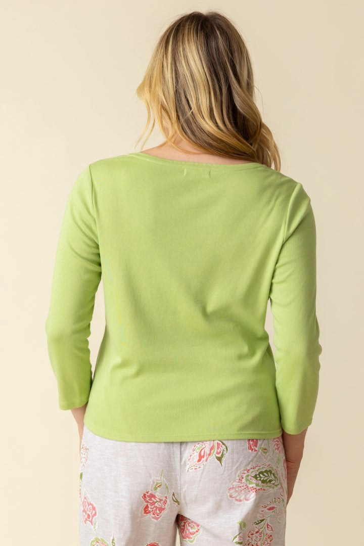 Everyday Rib Boatneck Tee - 16410