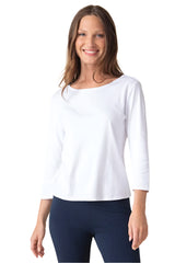 Everyday Rib Boatneck Tee - 16410
