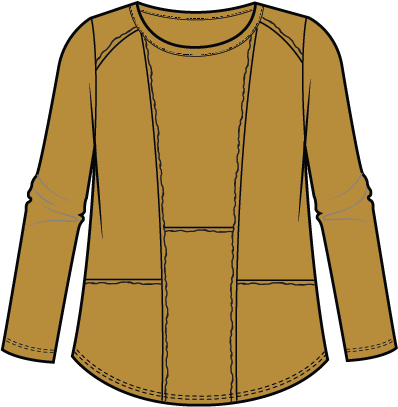Cotton Pebble Shirttail Tunic- 27553