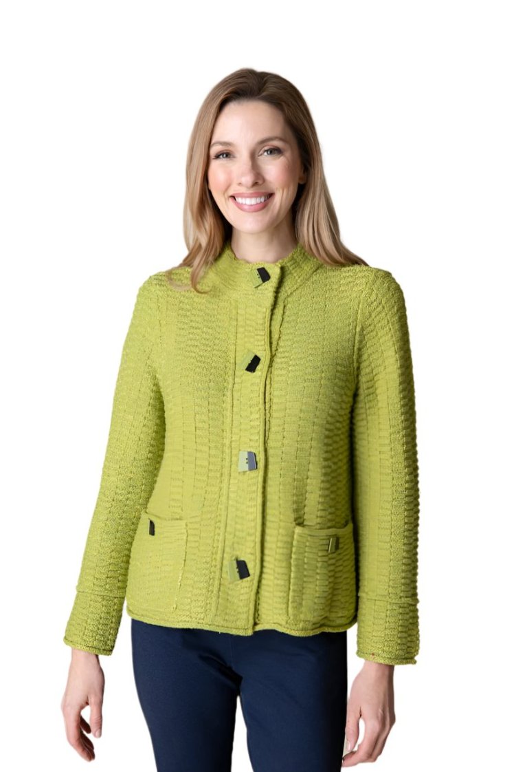 Habitat "Harvest Tweed" Cozy Jacket in Pear - 89106-PR - Sizes XL & XXL Only!