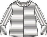 Verona Stripe Layover Tee - 23546