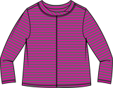 Verona Stripe Layover Tee - 23546