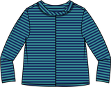 Verona Stripe Layover Tee - 23546