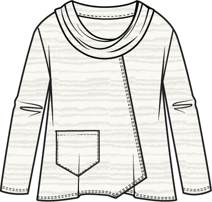 Cowl Pullover - 16018