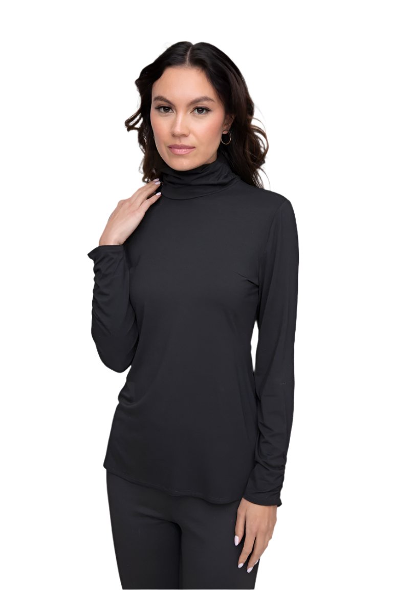 Liv by Habitat Foundation Knits Ruched Turtleneck - 140812