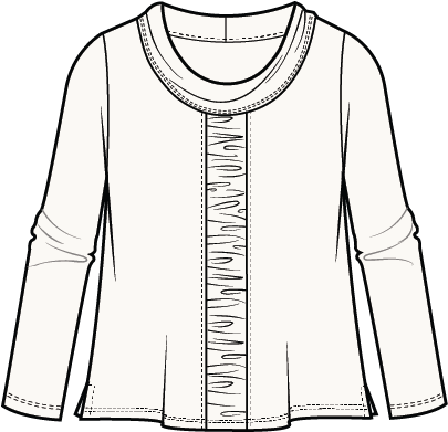 Ruched Panel Cowl - 27550