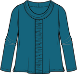 Ruched Panel Cowl - 27550