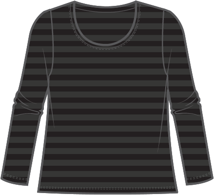Shadow Stripe Long Sleeve Tee - 30016