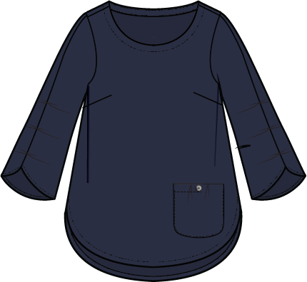 Pleat Pullover - 30714