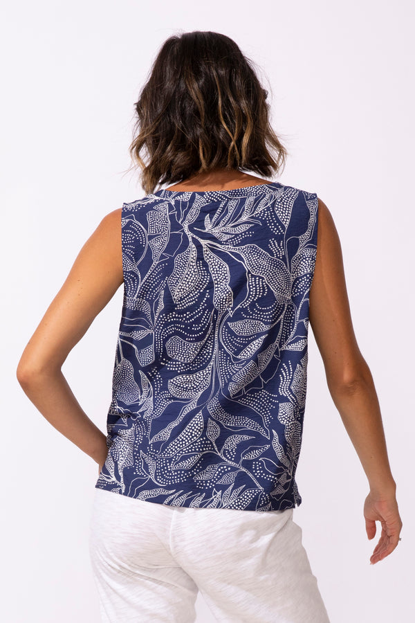 Regetta Rayon Leaves Resort Tank - 35610