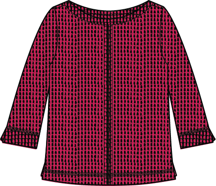 Seamed Pullover - 31323