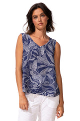 Regetta Rayon Leaves Resort Tank - 35610