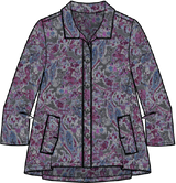 Floral Pleat Back Jacket - 34849