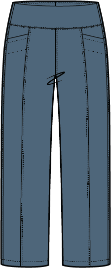 Stonewash Seamed Pocket Pant - 31561